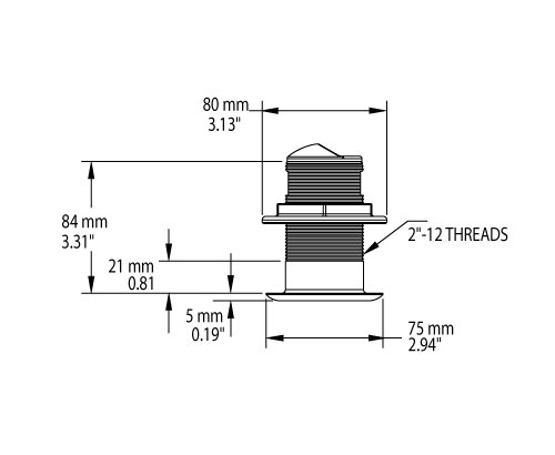 Sonde B150M dimensions