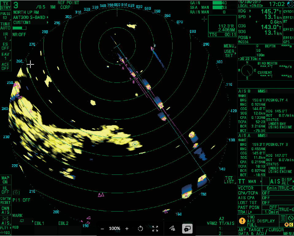 Radar maritimes série Model echo1